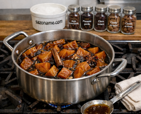 camote en piloncillo