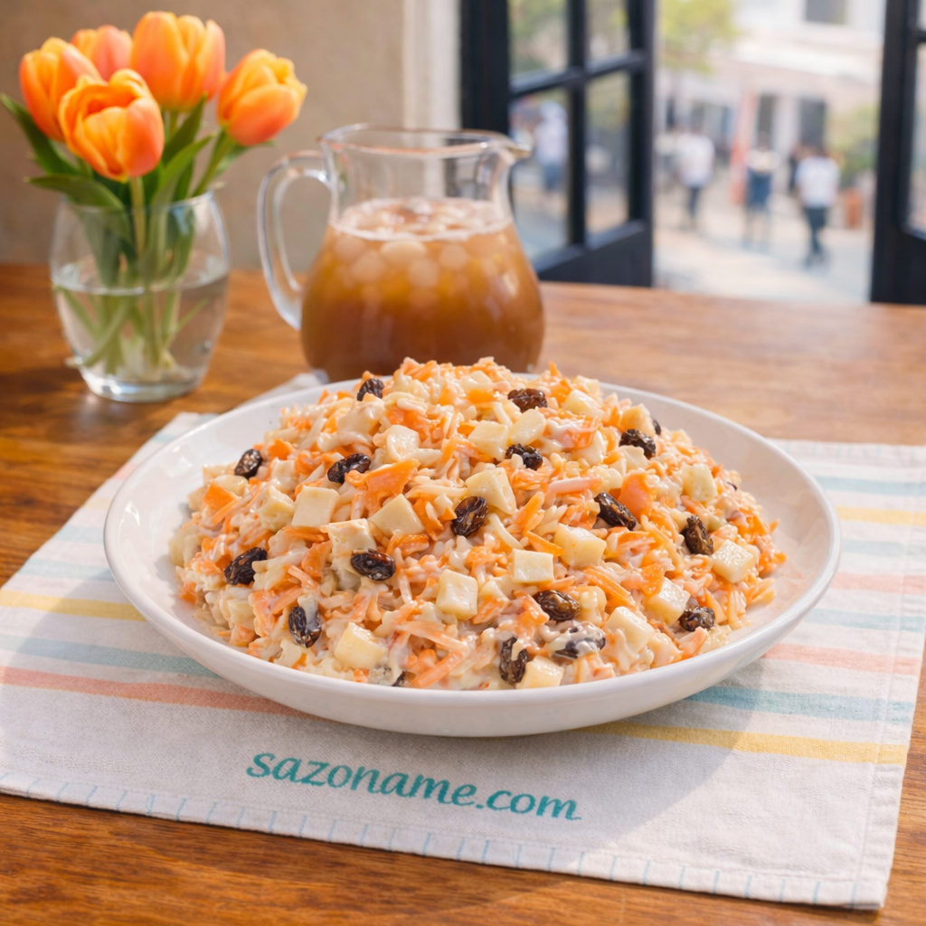 ensalada de manzana y zanahoria