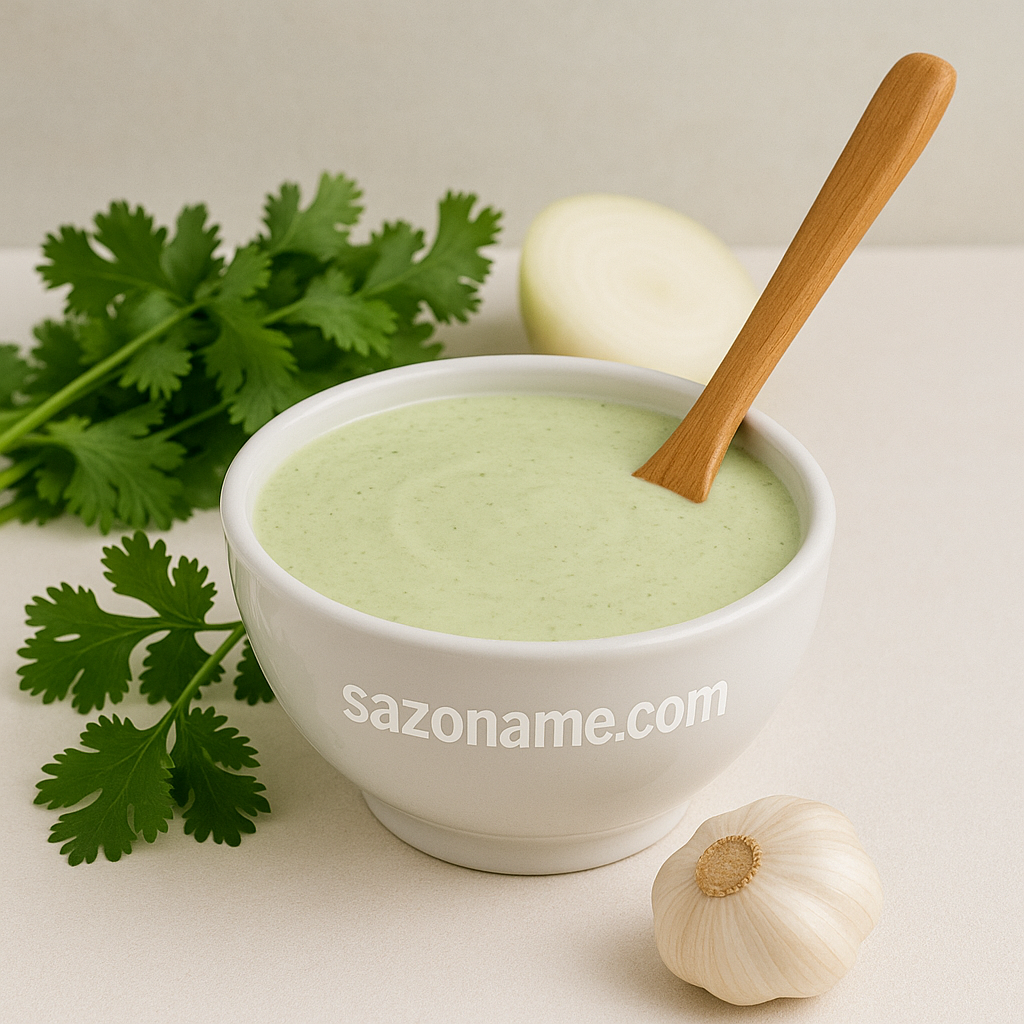 salsa de cilantro y crema salsa de cilantro y crema