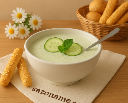 sopa de pepino y yogur
